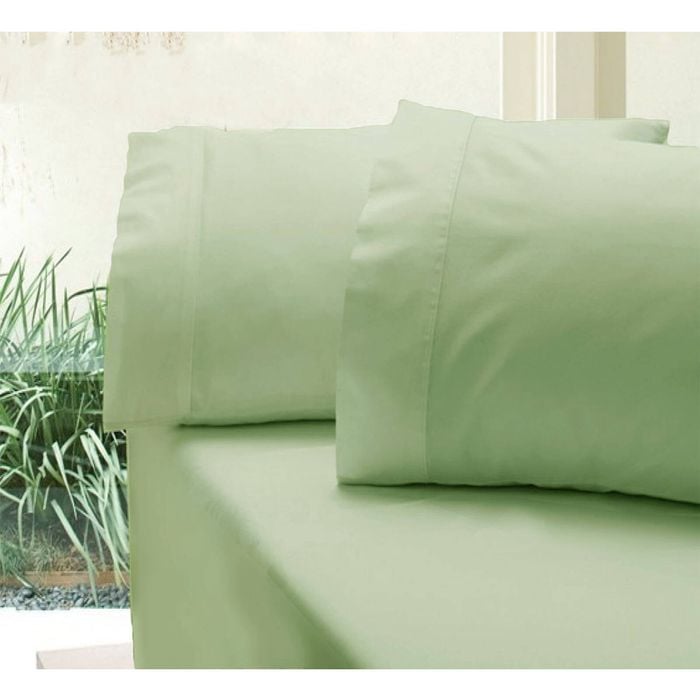Bloomington 310TC Fusion Cotton Percale Fitted Combo Set Moss King