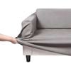 Home Living Premium Faux Suede SILVER 3 Seater Couch Sofa Cover