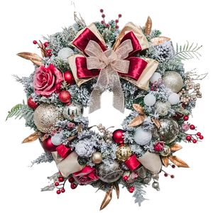 Lifebay Red & Gold Christmas Wreath