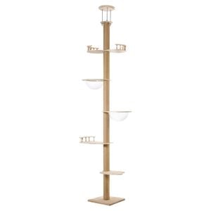 Alopet Cat Tree Wood Tower Scratching 300cm Post Scratcher Floor to Ceiling