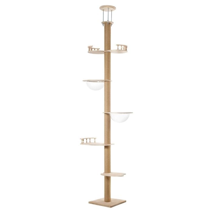 Alopet Cat Tree Wood Tower Scratching 300cm Post Scratcher Floor to Ceiling