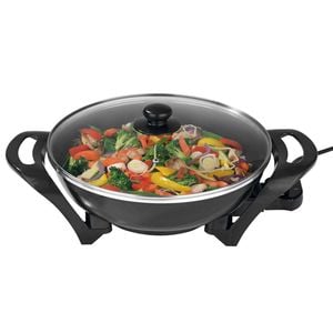 Healthy Choice Large Electric Wok, Non-stick, 5.4l Capacity, 240 C Max