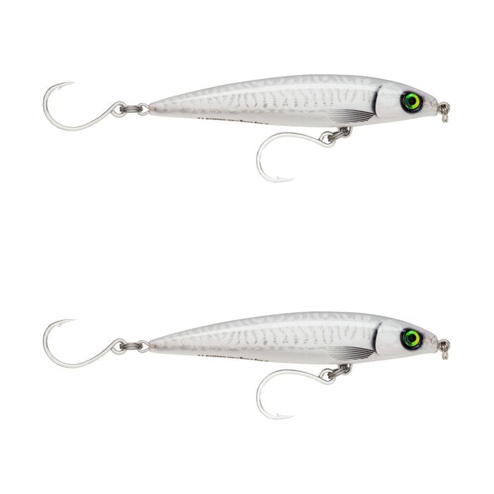 2x Rapala 12cm Saltwater X Rap Long Cast Shallow Minnow Fish Lures - Ghost
