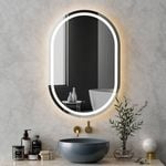 Embellir 50x75cm LED Wall Mirror Oval