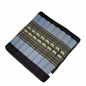 Thai Kapok Meditation Cushion - 50x50cm Square Yoga Seat | Handmade Thai Floor Cushion