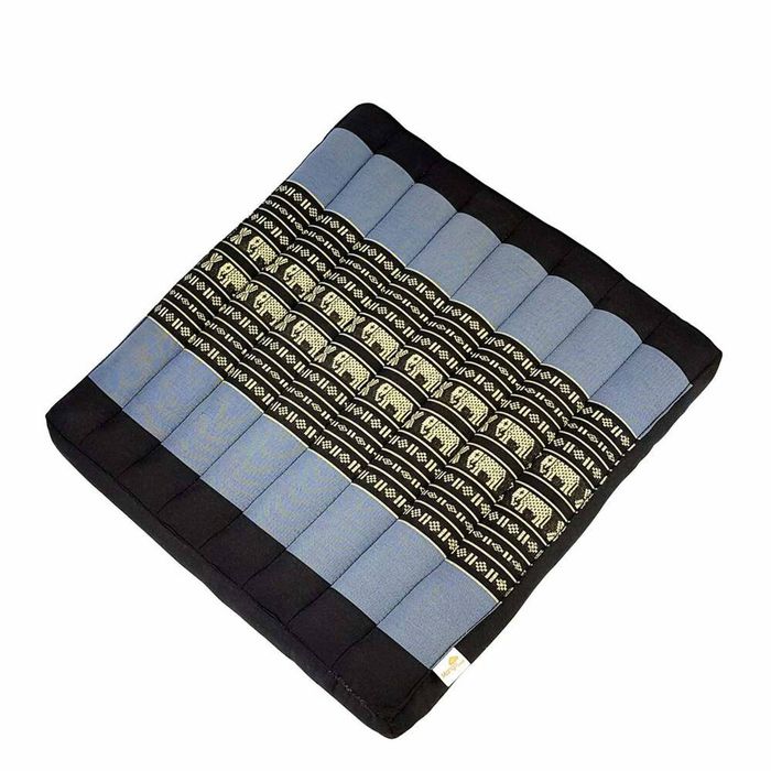 Thai Kapok Meditation Cushion - 50x50cm Square Yoga Seat | Handmade Thai Floor Cushion