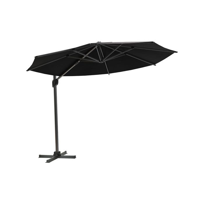 Coolaroo 3.5m Round Charcoal Mindil Cantilever Umbrella