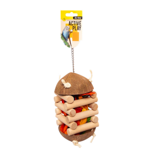 Avi One Bird Toy Coconut Foraging Hut 30cm (22662)