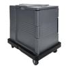 Vogue Thermal Box Carrying Trolley Dx994 Heavy Duty Polyethylene Black 170x530x700mm