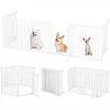 Advwin Pet Safety Gate 6 Panels Pet Playpen Enclosure Cage Safety Gate Playpen Barrier