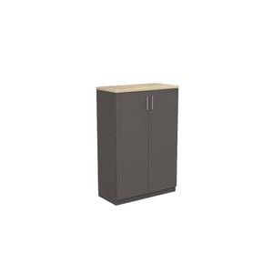 Olg Ekosystem Cupboard Charcoal Carcass With New Oak Top W800mm X D400mm X H1800mm