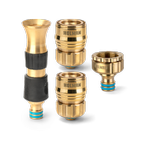Holman 12mm Brass Hi-Flow Nozzle and Connector Set
