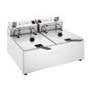 Apuro Double Electric Fryer with Timer - 5Ltr - 2x2.8kW