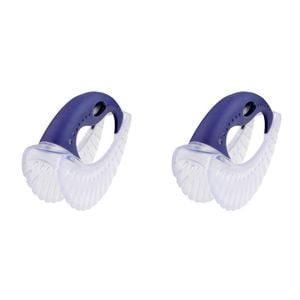 2PK Dexas Silicone 19cm Mezzaluna Chopper Slicer - Purple