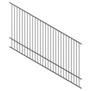 ProtectorAl 1201-2400W x 1500H Monument Raked 16-30º Flat Top Pool Fence Panel