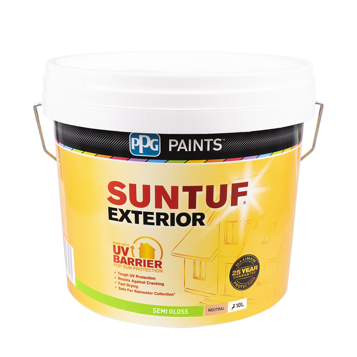 PPG Paints 10L Semi Gloss Neutral SUNTUF Exterior