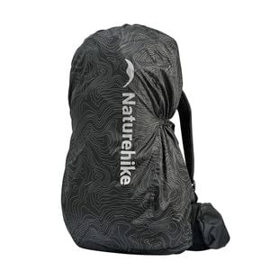 Reflective Backpack Rain Cover Black
