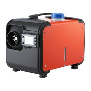 Giantz Diesel Air Heater All-in-one 12/24v 5kw Lcd Remote Control For Car Rv Indoors Machinery