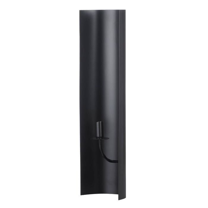 Amalfi Kingston Candle Wall Sconce Black 58.5x17x10.5cm