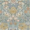 Damask Floral Aqua Multi, Wallpaper 10.05m x 53cm Wallpaper Boutique