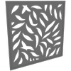 ProtectorAl 300-940 x 300-940mm Light Charcoal Large Leaf Framed Composite Decorative Panel