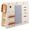 Costway Toy Storage Organizer Kid Dinosaur Cabinet Box 5 Bin Bookshelf