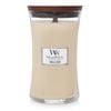 WoodWick Vanilla Bean Scented Crafted Candle Glass Jar Soy Wax Large