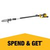 DeWALT 54V XR FLEXVOLT 3.5M Pole Saw - Bare Unit DCMPS635N-XE