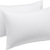 2x Premium 100% Cotton Pillow with Cover Filled Durable Soft Standard 48x74cm