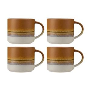 4PK Maxwell & Williams The Mug Club Earthy Mug 370ml - Cinnamon