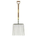 Cyclone Galvanised Dee Handle 10 Tine Mulch & Bark Fork