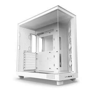 Nzxt H6 Flow 2023 Compact Mid Tower Atx Case White [cc-h61fw-01]