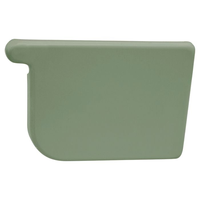 COLORBOND 115mm RH Quad Gutter Stop End - Pale Eucalypt