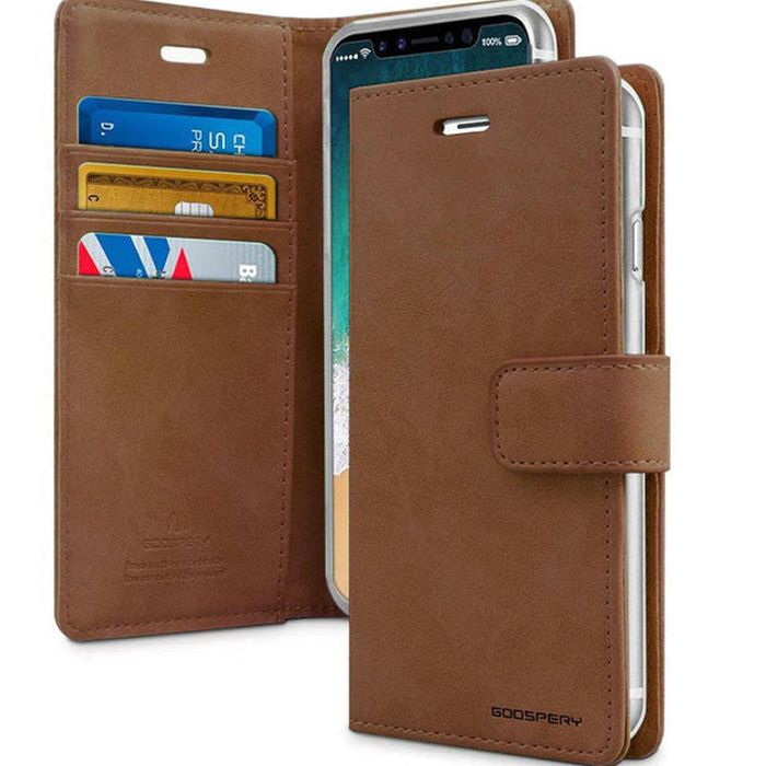Goospery Magsafe Bluemoon Diary for Galaxy S24 FE - Brown