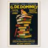 Galrie Charming Vintage Advertising Poster by G. De Dominici Books Perfect for Home, Wood Frame, A2 42 x 60cm (16 x 24inch)