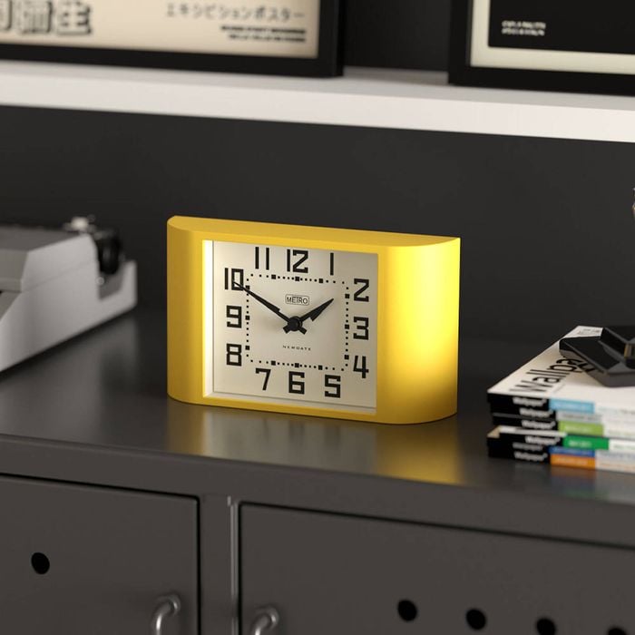 Newgate Mini Metro Mantel Clock-yellow - Bunnings Australia