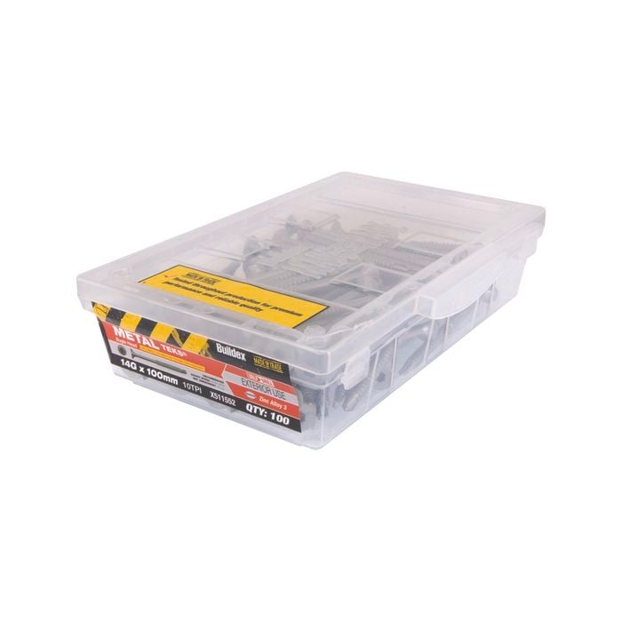 Buildex 14g - 10 x 100mm Metal Bugle Batten Tek Screw - 100 Box