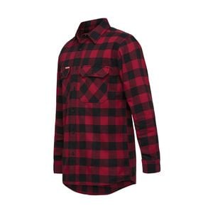 Hard Yakka Red Check Flannel Long Sleeve Shirt - Size L