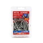 Zenith 10G x 50mm Galvanised Countersunk Head Metal Screw - 50 Pack