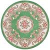 Traditional Handmade Wool Rug-Avolon-Pista Green-120x120cm