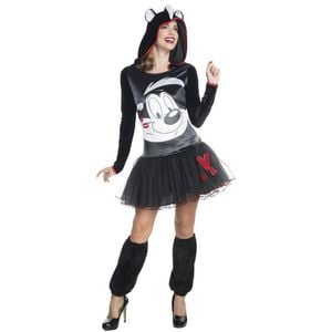 Rubies Pepe Le Pew Hooded Tutu Dress Adults/Womens Party Costume Outfit Size M