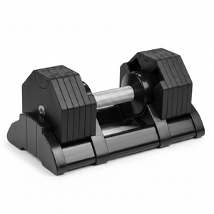 fitnessLAB 2-20kg Adjustable Dumbbell, Quick Adjust & Anti-Roll Octagonal Design
