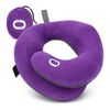 Catzon Neck Pillow for Travel Adjustable Head Chin Neck Support-Purple(L)