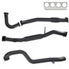 Ignite Exhausts Turbo Back for Nissan GU Patrol 4.2L Leaf Spring Ute 3" No Dump Pipe With Hotdog 409 Stainless Steel