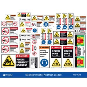 Pinnacle Track Loader Machinery Sticker Kit 