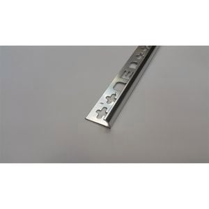 QEP Round Edge Trim  6mm x 2.5m Bright Silver