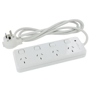HPM 10 Amp 4 Outlet Surge Protected Powerboard