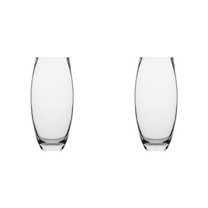 2PK Ecology Fleur Barrel Glass Vase Decorative Flower Vessel 25cm