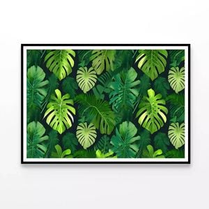 Green Leaves Feature  Print 100% Australian Made 90x60cm  (Poster)