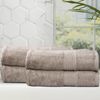 Renee Taylor 4 Piece Bamboo Cotton Bath Sheet Pewter